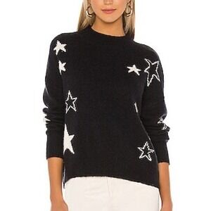 Rails Kana Midnight Ivory Stars Wool Cashmere Womens XS Comfort Soft Travel
